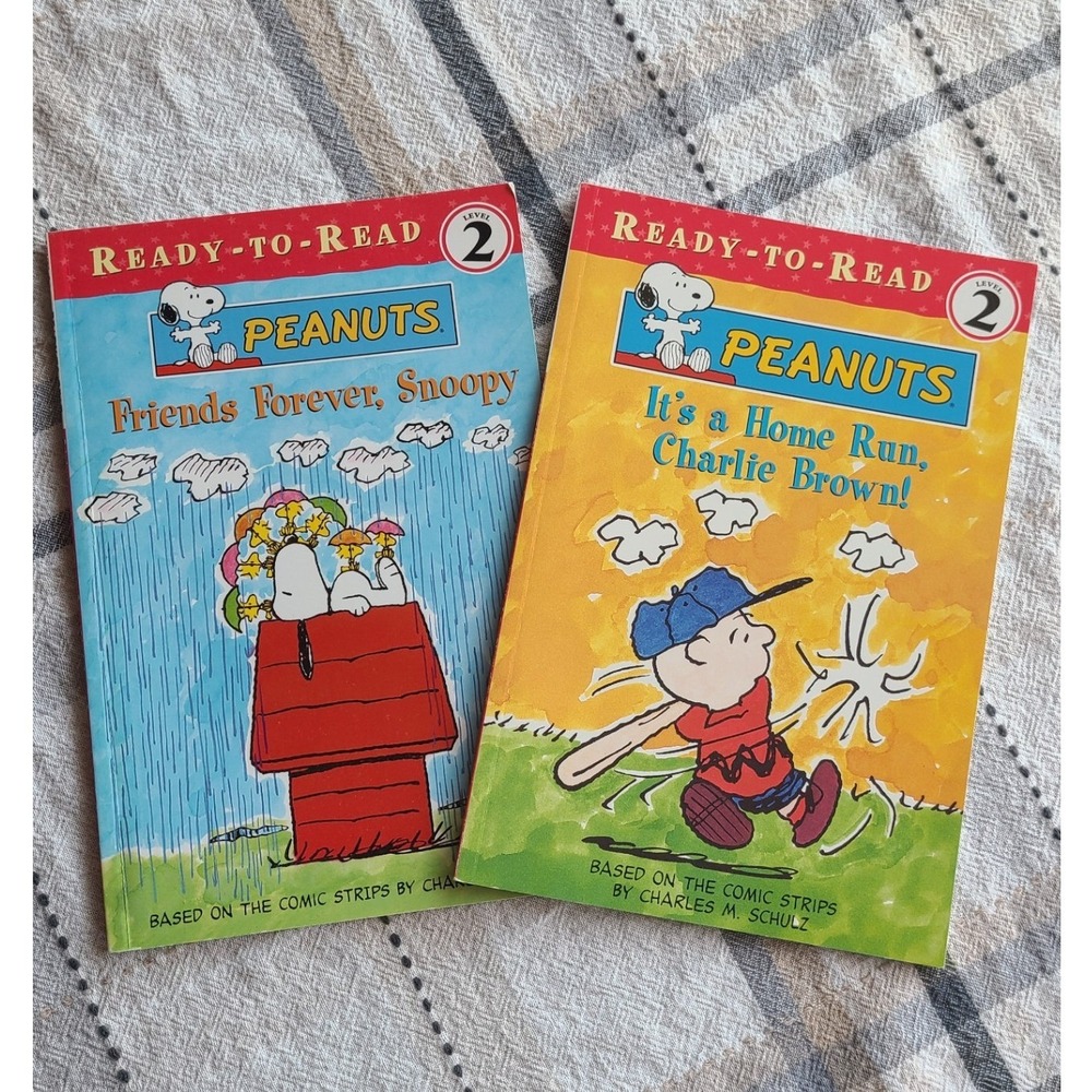 Peanuts Ready-to-Read Level 2 Book Set Snoopy Charlie Brown 2 Paperback Books